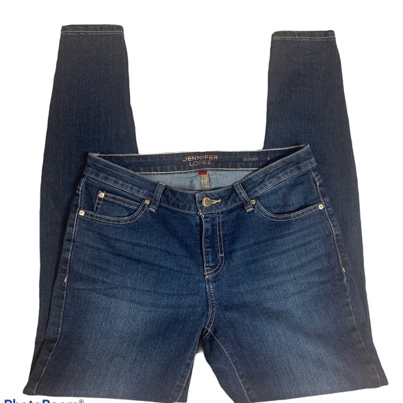 Jennifer Lopez Denim - J Lo Med/Dark Wash Skinny Jeans Women’s Sz 6